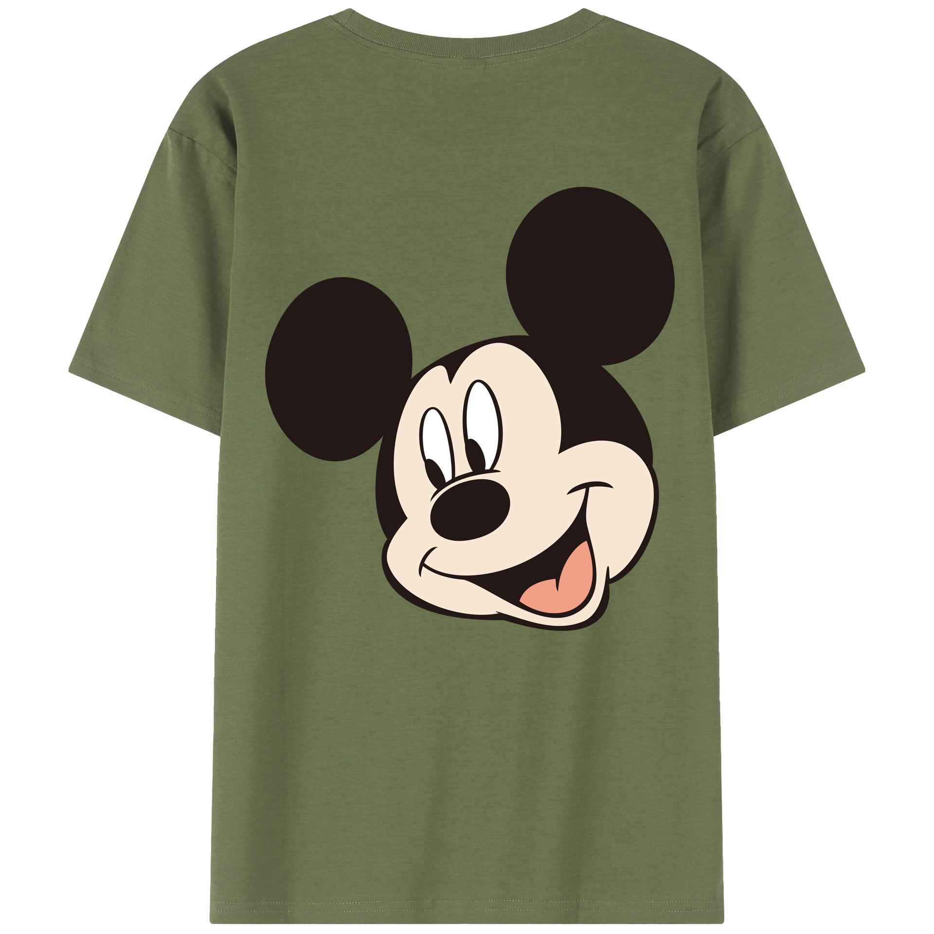 （画像用） ミッキーマウス Mickey Mouse 綿100％半袖Tシャツ（背面プリント）